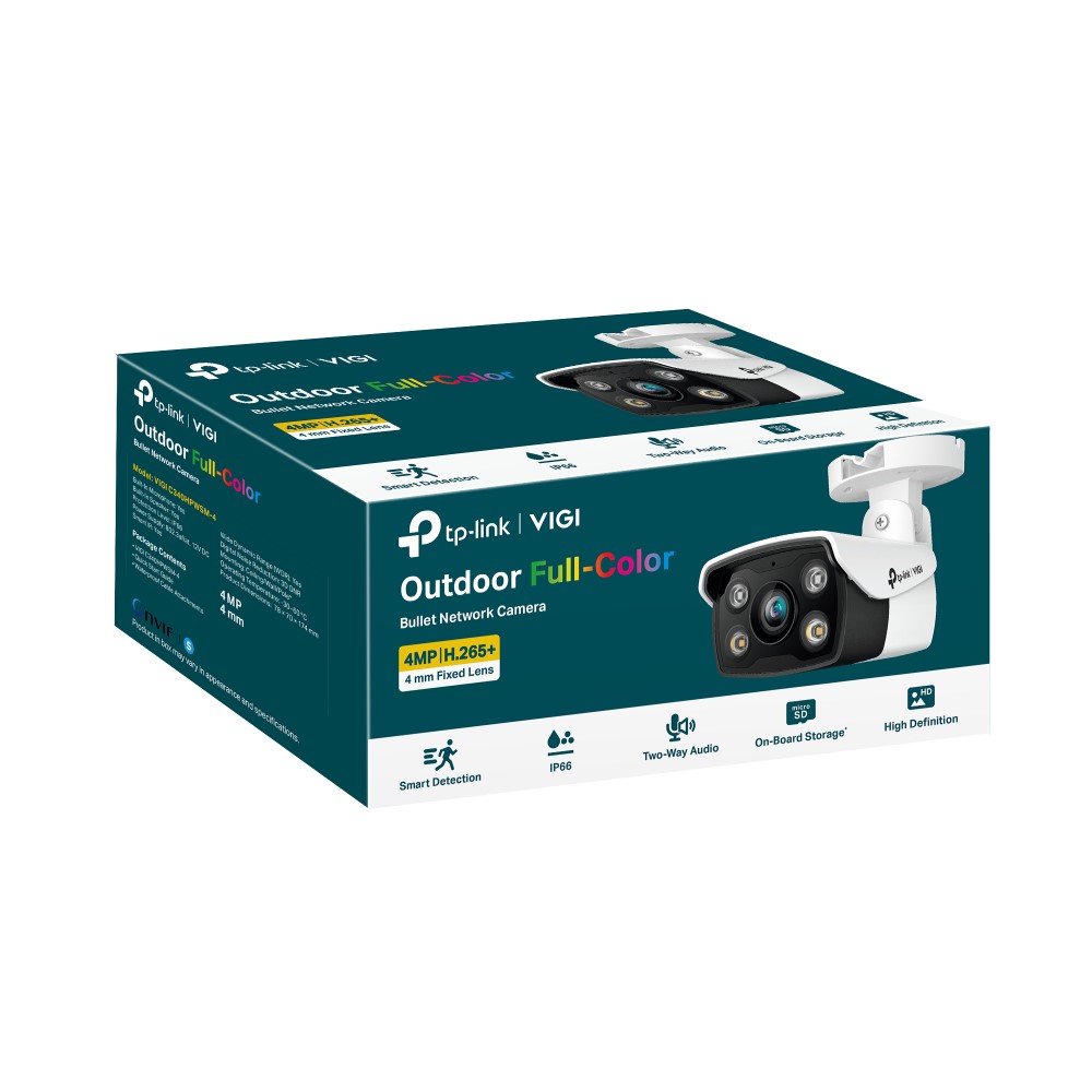 4MP Outdoor Full-Color Bullet Network Camera-2.8mm Lens (VIGI C340(2.8mm))
