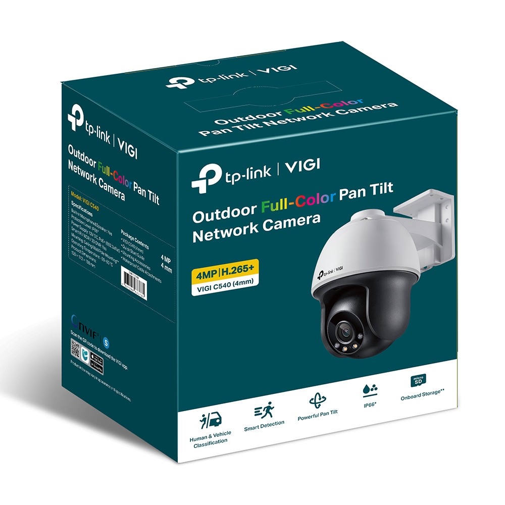 4MP Outdoor Full-Color Pan Tilt Network Camera-4mm Lens (VIGI C540(4mm))