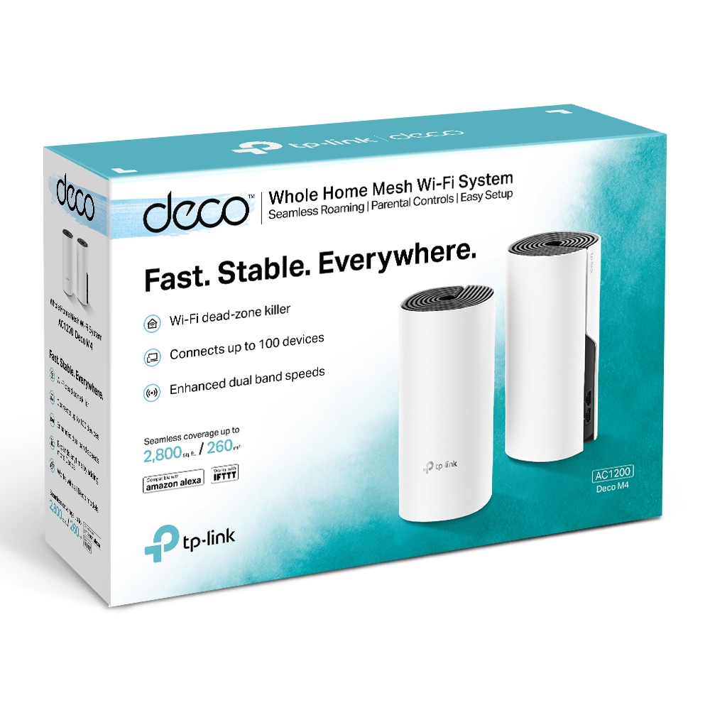 Mesh WiFi 5 System AC1200 Whole Home  (2 PACK) (Deco M4(2-Pack))
