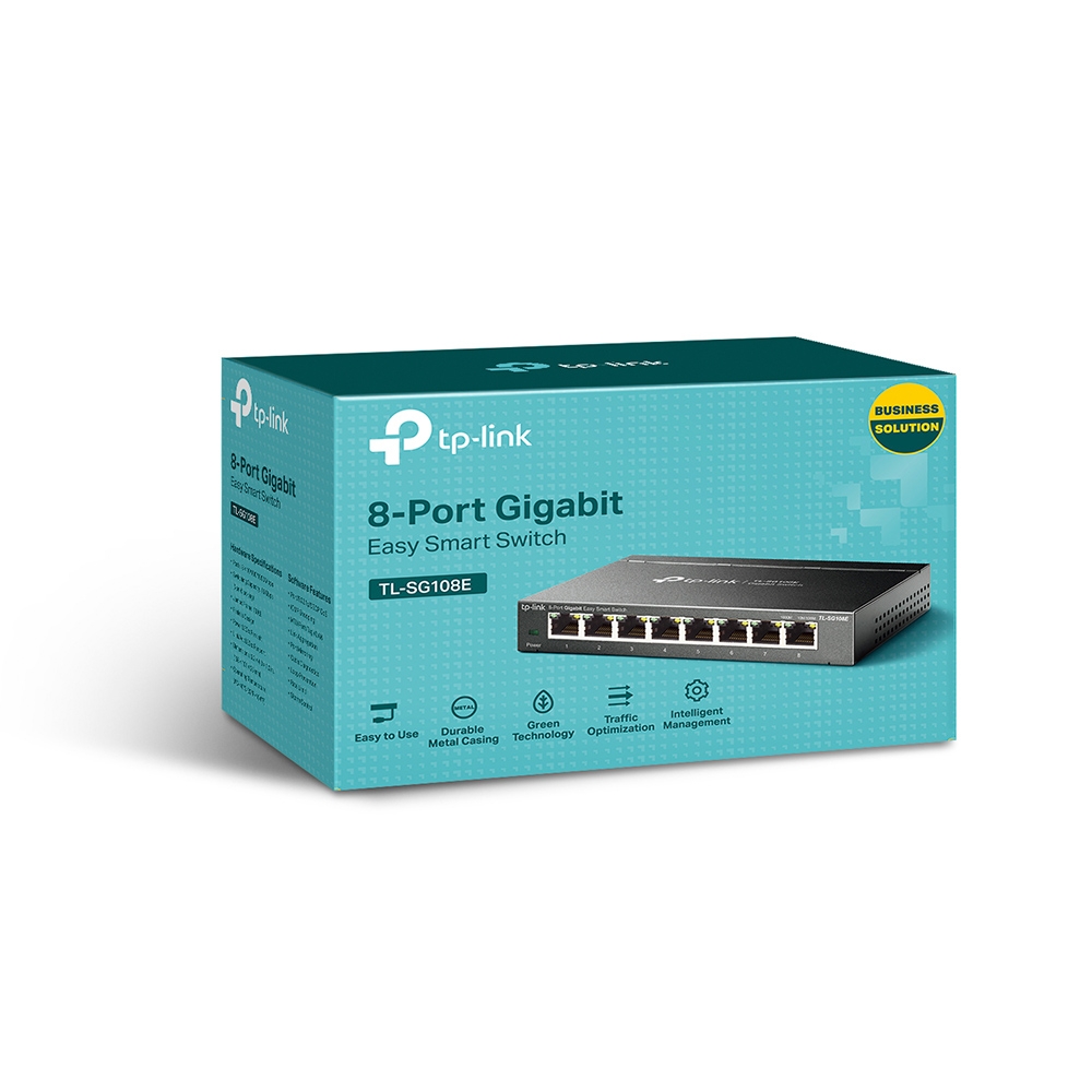 SWITCH 8-Port Gigabit Smart  Desktop Case (TL-SG108E)