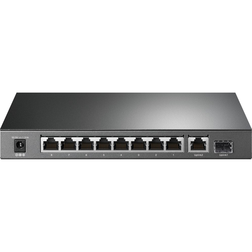 SWITCH 9 Port 1Gigabit  +1 SFP  with 8-Port PoE+ 63W  Desktop  Case (TL-SG1210P)