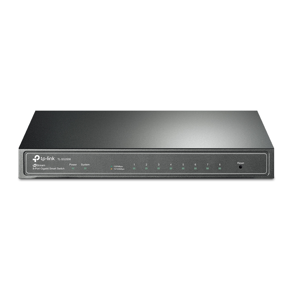 SWITCH JetStream™ 8-Port Gigabit Smart Switch Desktop Case (SG2008)