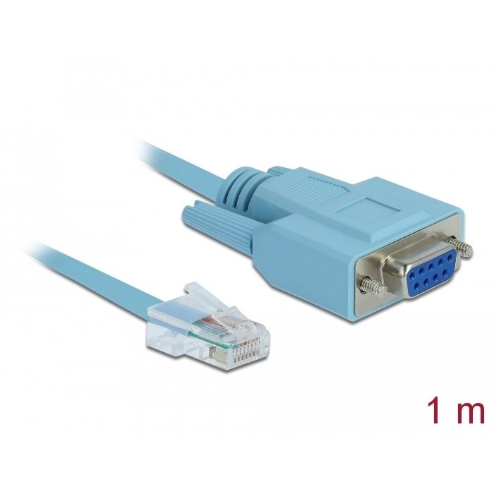 Cable RS-232 DB9 female to 1 x Serial RS-232 RJ45 male 1 m (63341)