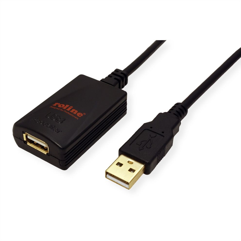 USB 2.0 repeater cable 4.5 m ΜΑΥΡΟ (12.04.1089-10)