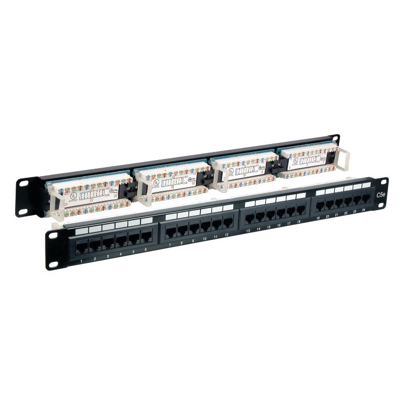 PATCHPANEL 24 PORT CAT6  UTP ΜΑΥΡΟ (37585.1)