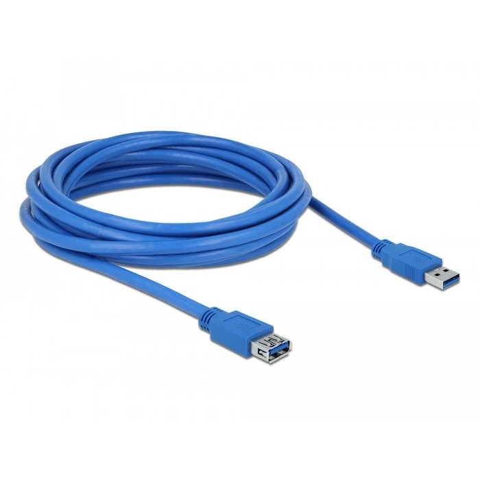 USB cable type A-A M/F V. 3.0 5m blue (82541)