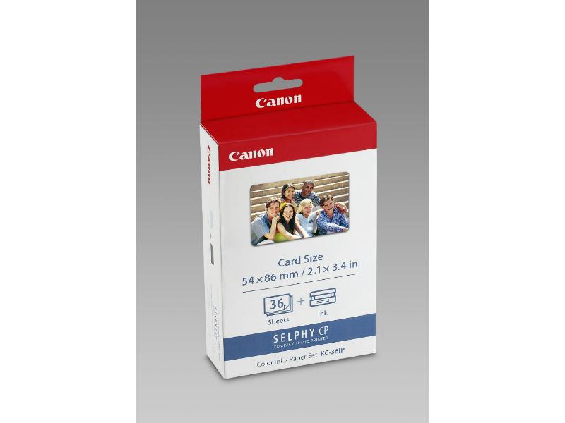 Canon KC-36IP Colour Ink & Paper Set Credit Card Size 36prints (7739A001) (CAN-KC36IP)