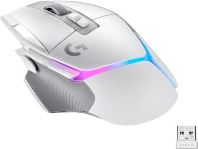 GAM.MOUSE LOGITECH G502 X LIGHTSPEED WHT (00174397)