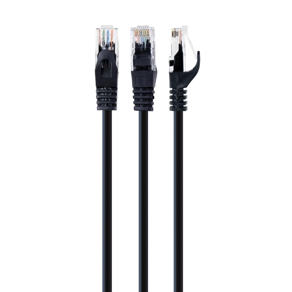 Cablexpert U/UTP Cat.6 Καλώδιο Δικτύου Ethernet 0.5m Μαύρο (PP6U-0.5M/BK) (GEMPP6U-0.5M-BK)