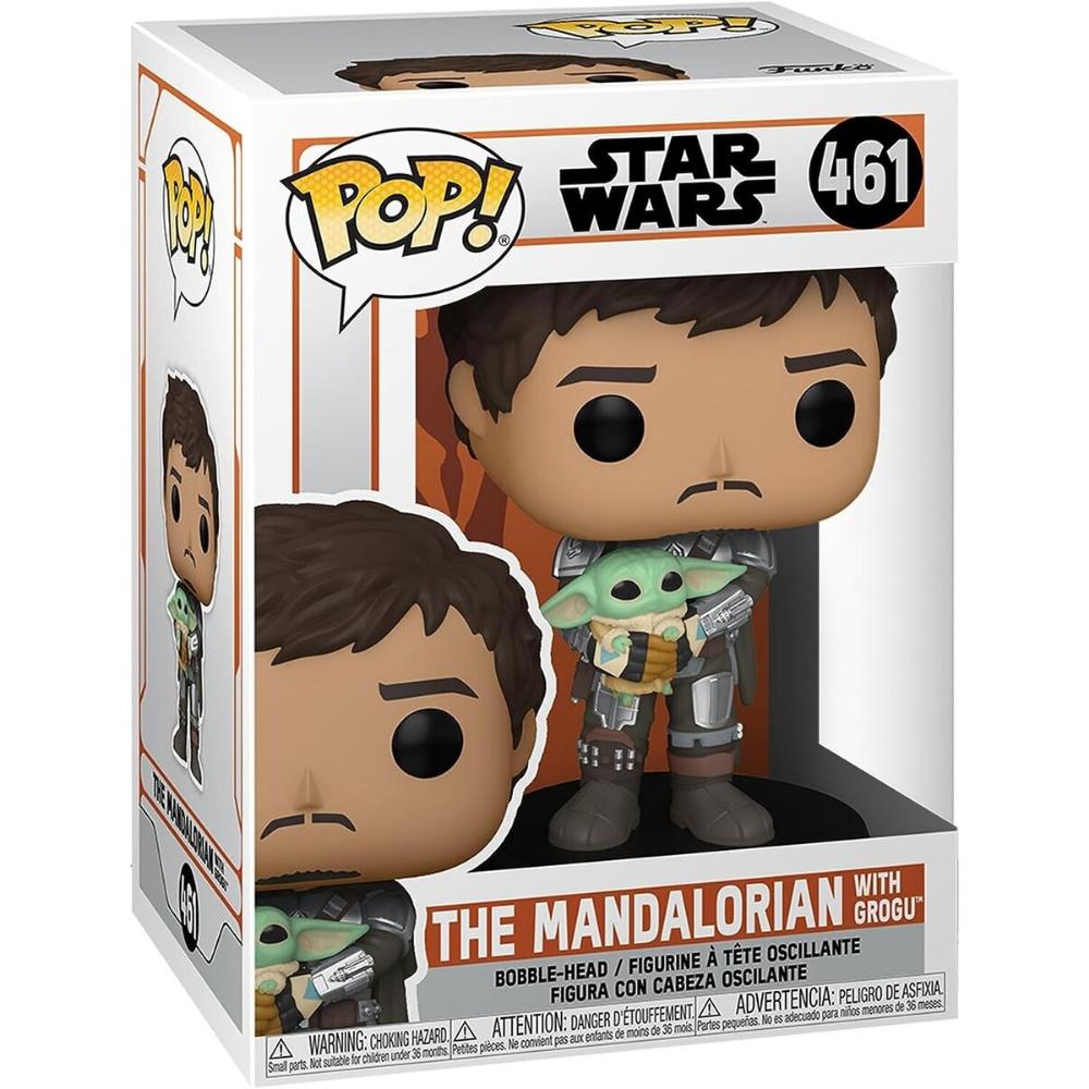 Funko Pop! TV: Star Wars: The Mandalorian - The Mandalorian with Grogu #461 (FNK45259)