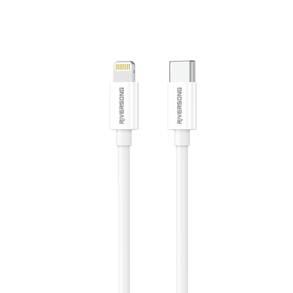 Riversong Cable Lightning to Type-C 3A 20W Lotus 08 1m White (CL76W)