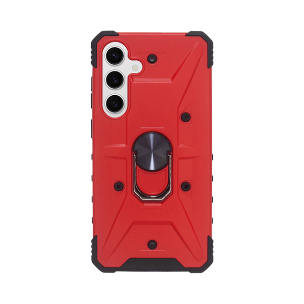 Vivid Ring Rugged Armor Case Samsung Galaxy S24 Red (CS-CS-Rag Case 6-2403004)