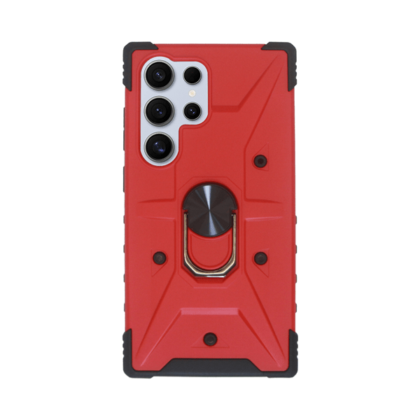 Vivid Ring Rugged Armor Case Samsung Galaxy S24 Ultra Red (CS-CS-Rag Case 6-2403006)