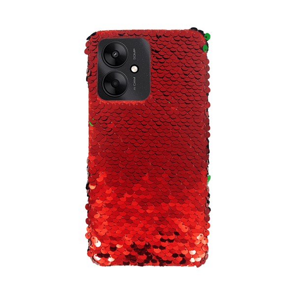 Vivid Sequin Case Redmi 13C Red (CS-FSHN GLT 7-2403001)
