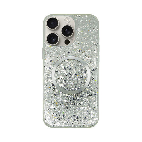 Vivid Magsafe Glitter Case Apple iPhone 16 Pro Max Silver (CS-MGS GLT 1-2409003)