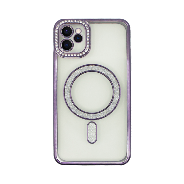 Vivid Magsafe Strass and Glitter Case Apple iPhone 14 Pro Purple (CS-MGS TR 1-2403005)