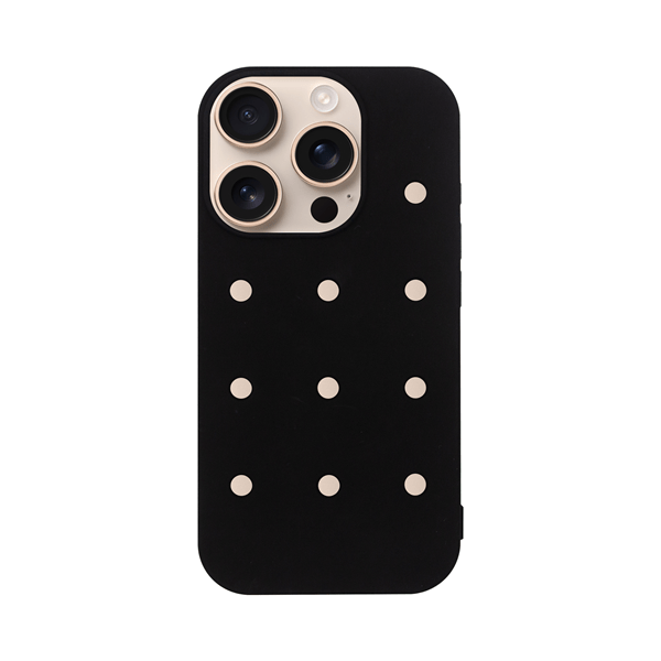 Vivid Silicone Pins Case Apple iPhone 16 Pro Black (CS-PBRD-2401002)
