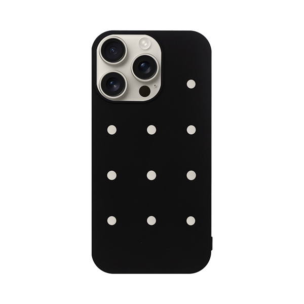 Vivid Silicone Pins Case Apple iPhone 16 Pro Max Black (CS-PBRD-2401003)