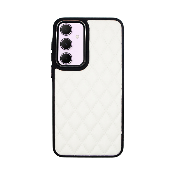 Vivid Diamond Shape PU Leather Case Samsung Galaxy A35 5G White (CS-SP Case 1-2403004)