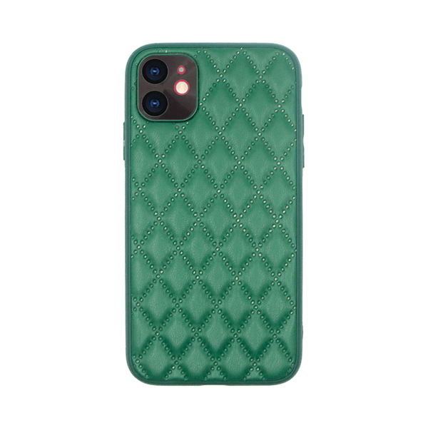 Vivid Diamond Shape PU Leather Case Apple iPhone 11 Green (CS-SP Case 2-2403001)