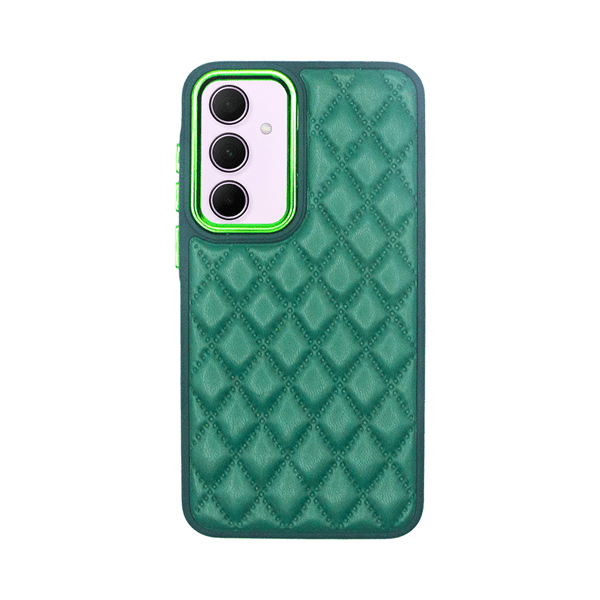 Vivid Diamond Shape PU Leather Case Samsung Galaxy A35 5G Green (CS-SP Case 3-2403004)