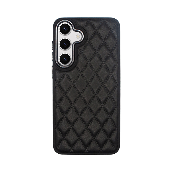 Vivid Diamond Shape PU Leather Case Samsung Galaxy S24+ Black (CS-SP Case 4-2403002)