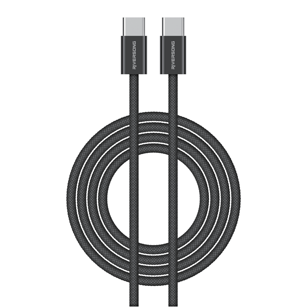 Riversong Cable Type-C to Type-C 60W Lotus 10 2m Black (CT53ABL)