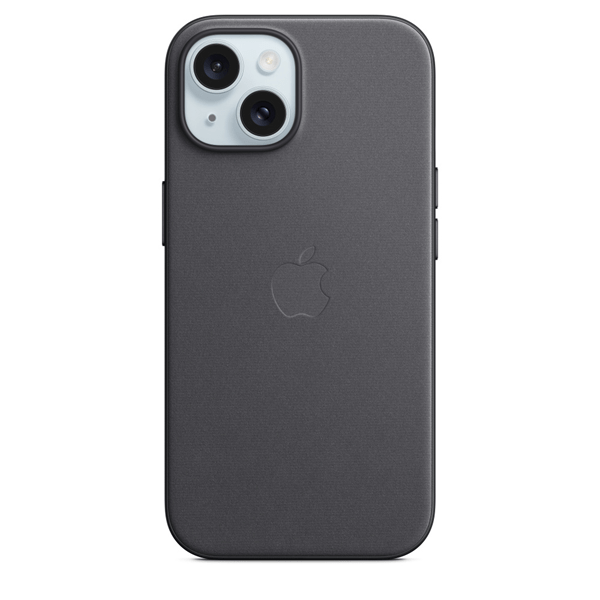 Apple iPhone 15 FineWoven Case with MagSafe Black (MT393ZMA)