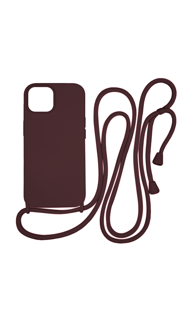 Vivid CrossBody Cover Apple iPhone 15 Wine Red (VICROSS396WINERD)