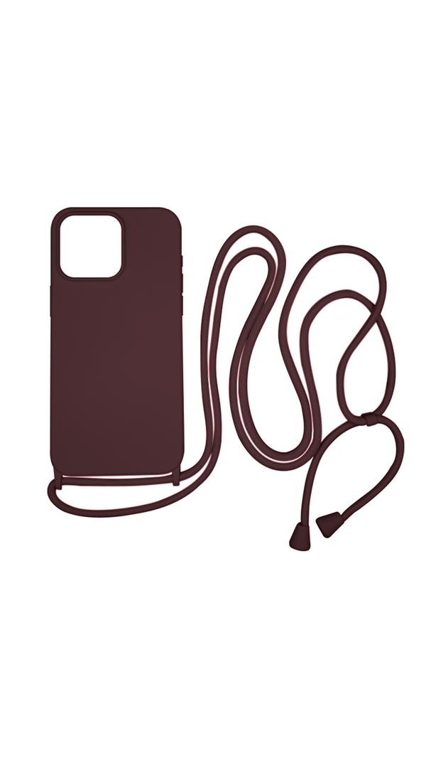 Vivid CrossBody Cover Apple iPhone 15 Pro Max Wine Red (VICROSS398WINERD)