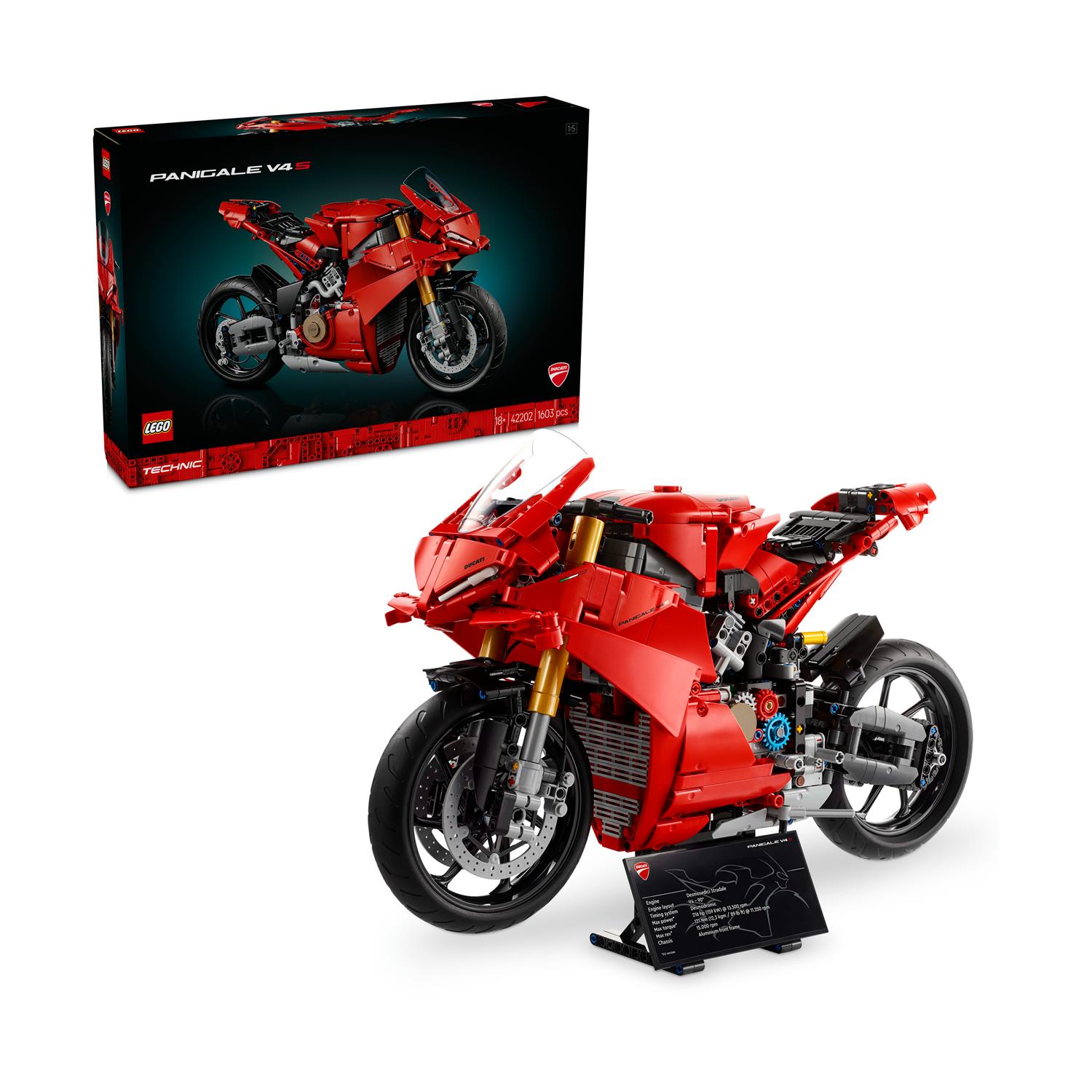 Lego Technic Ducati Panigale V4 S Motorcycle (42202) (LGO42202)