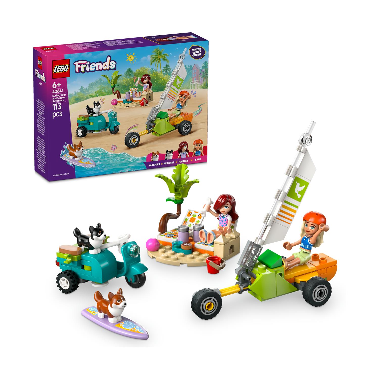 Lego Friends Beach Adventures With Dogs (42641) (LGO42641)