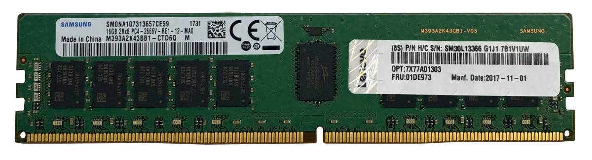 Lenovo ThinkSystem 32GB TruDDR5 4800MHz (2Rx8) ECC UDIMM (4X77A88512)