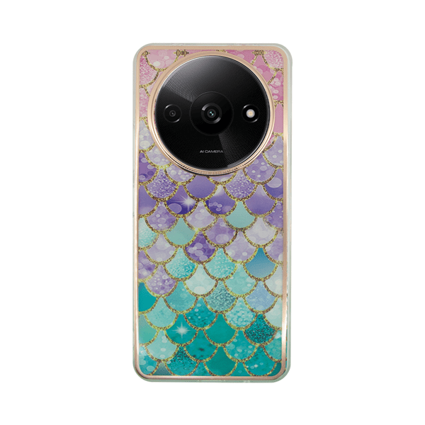 Vivid Mermaid Scale Silicone Case Redmi A3 Colorful (CS-FSHN BLK 1-2403002)