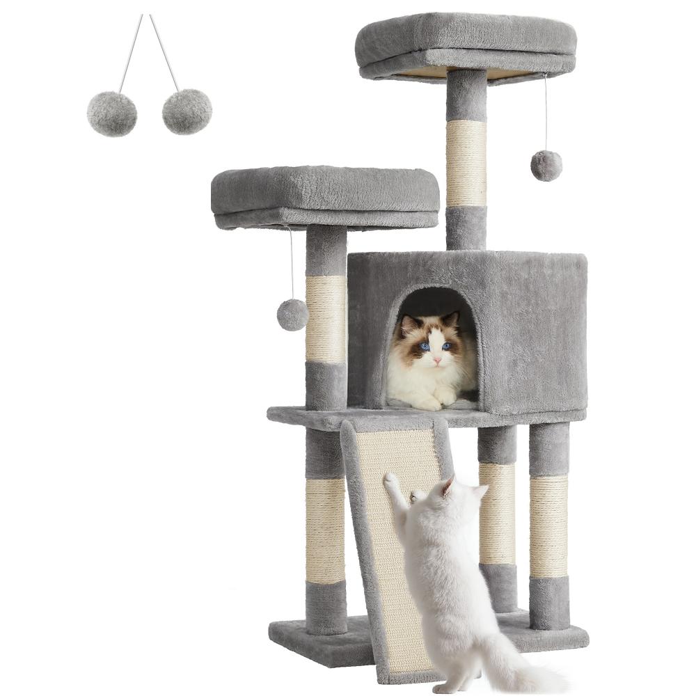 Feandrea Cat Tower, Height 115 cm, up to 3 cats (PCT141W01) (FEAPCT141W01)