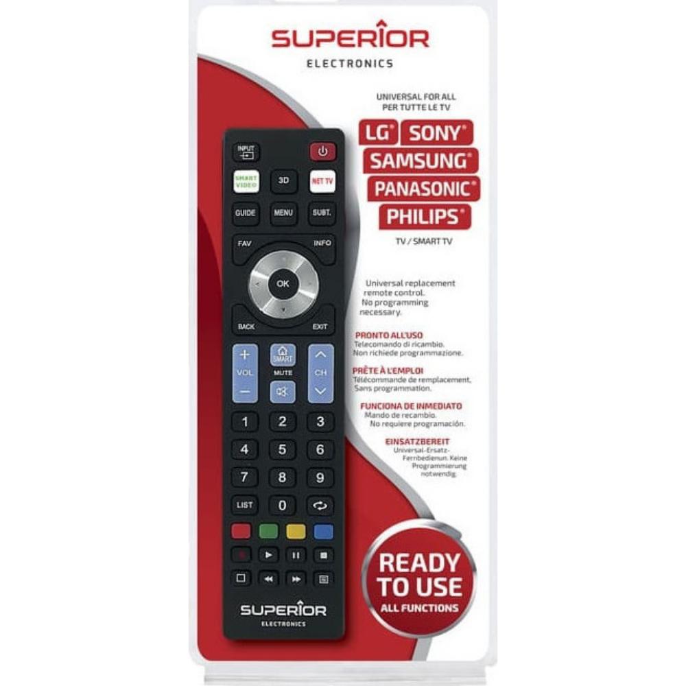 Superior Τηλεχειριστήριο Αντικατάστασης Multibrand Ready5 Smart για Samsung, LG, Sony, Panasonic, Philips - Plug & Play (SUPTRB019) (SPRSUPTRB019)