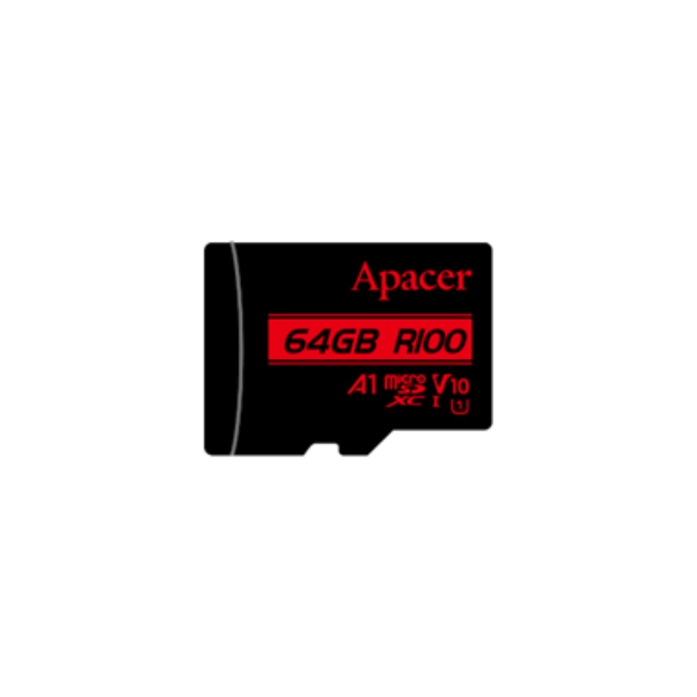 Κάρτα Μνήμης Micro SDHC Apacer R100 64GB UHS-I U1 Class10 (110231)