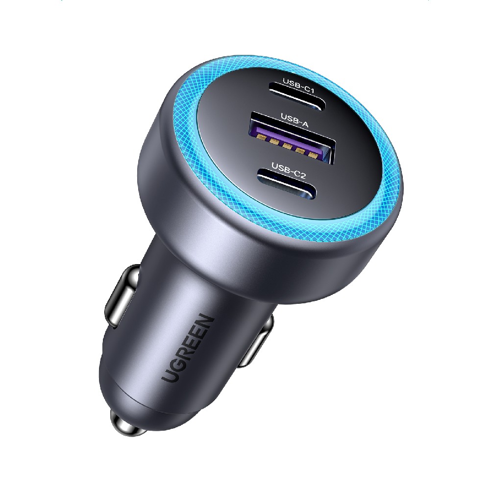 Φορτιστής Αυτοκινήτου 30W UGREEN EC307 45843 3 Θέσεων Γκρί (340598)