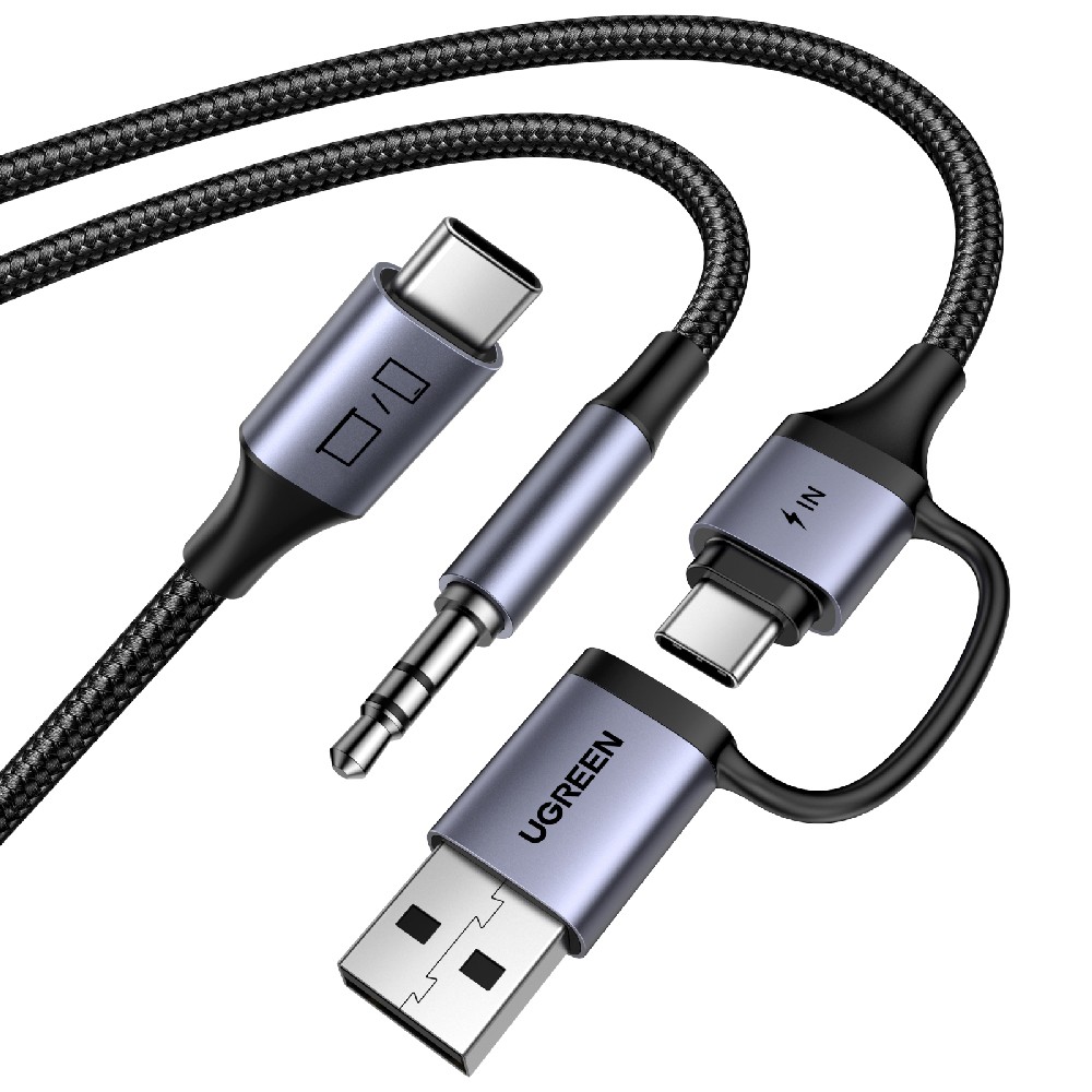Αντάπτορας ήχου USB-C σε 3.5mm και 1xUSB-C/USB M/M UGREEN CM772 45009 (340620)