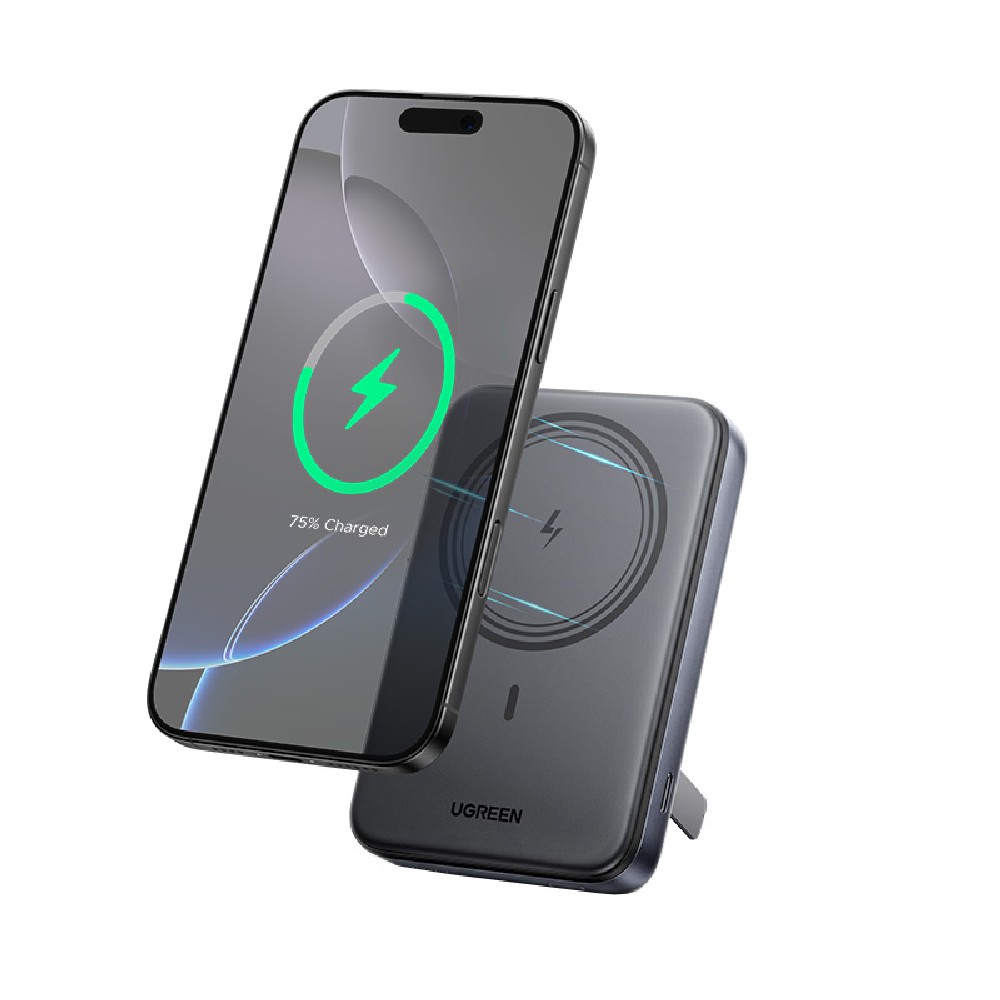 Power Bank 10000mAh PD 20W UGREEN PB562 55140, με Ασύρματη Φόρτιση Magnetic, 1 Θέσης Μαύρο (340621)