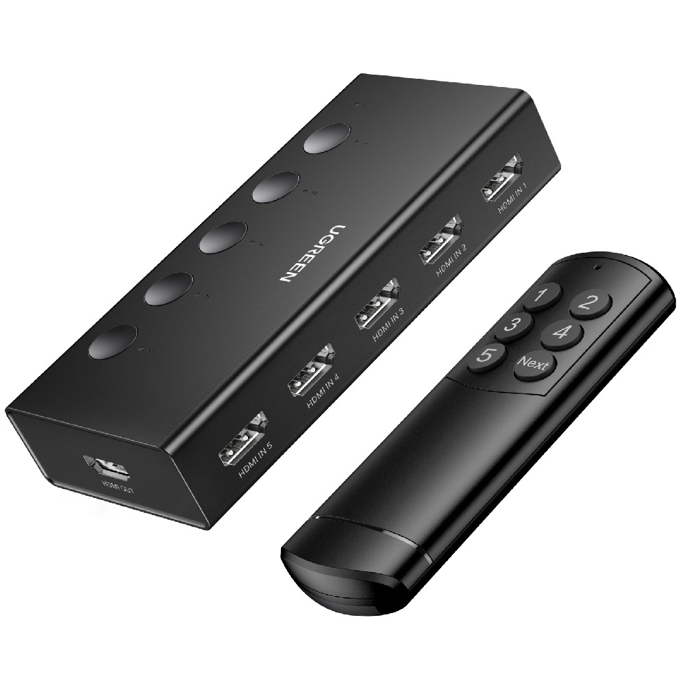 HDMI Switch 5 θέσεων 4K/60Hz UGREEN CM568 90512, με USB-C τροφοδοσία (340641)