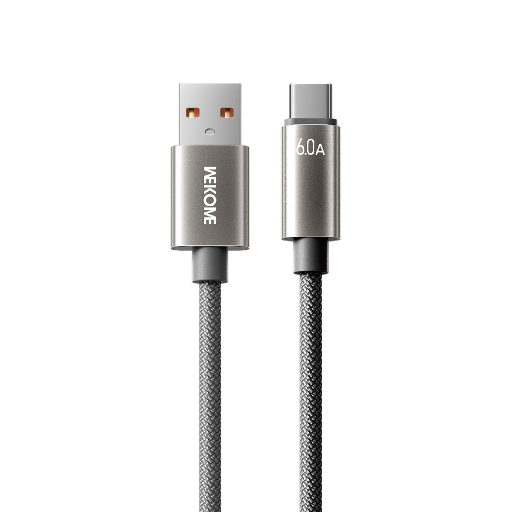 Καλώδιο Φόρτισης WK WDC-63a USB σε USB-C PD 66W 1.2m Γκρι (250920)