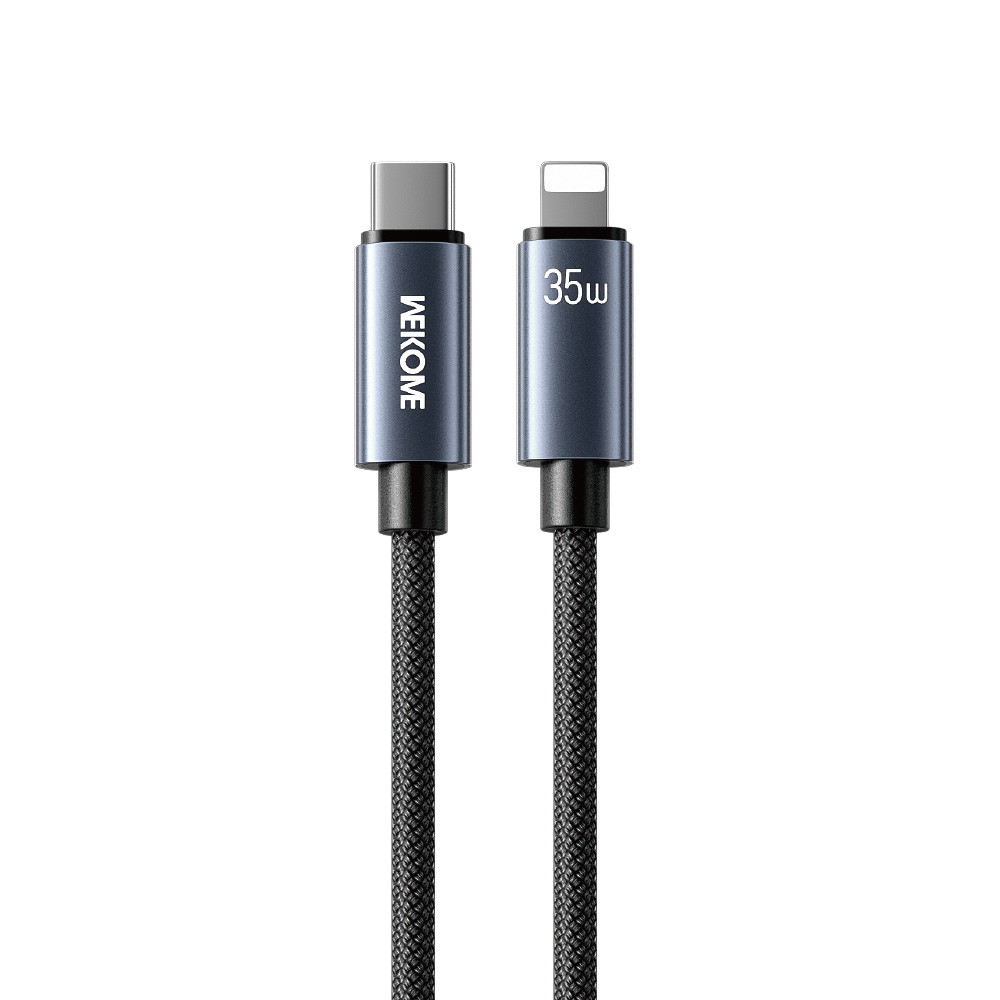 Καλώδιο Φόρτισης WK WDC-65 USB-C σε Lightning PD 35W 1.2m Μαύρο (250928)