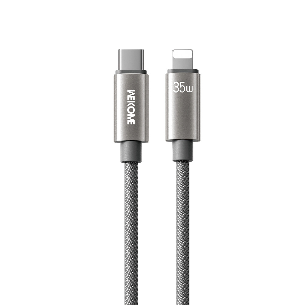 Καλώδιο Φόρτισης WK WDC-65 USB-C σε Lightning PD 35W 1.2m Γκρι (250929)