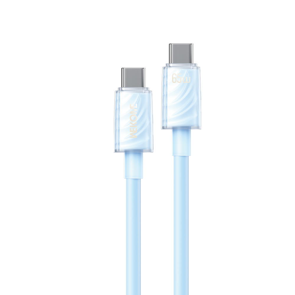 Καλώδιο Φόρτισης WK WDC-74 USB-C σε USB-C PD 65W 1.2m Μπλέ (250932)