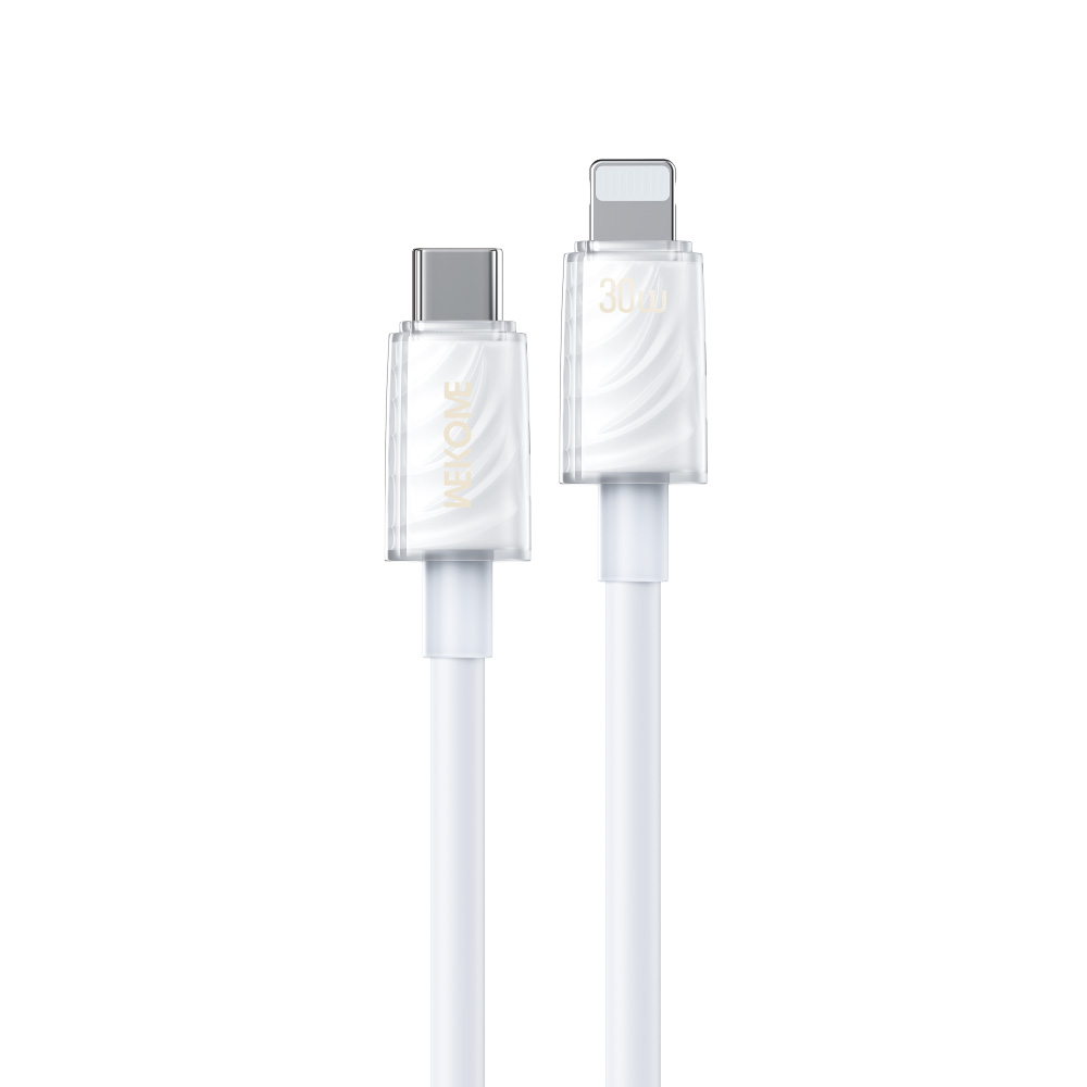 Καλώδιο Φόρτισης WK WDC-73 USB-C σε Lightning PD 30W 1.2m Λευκό (250933)
