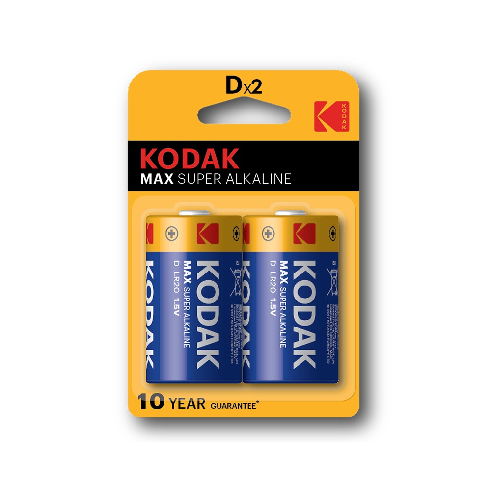 Μπαταρίες Αλκαλικές D Kodak LR20 (2τμχ) (440021)