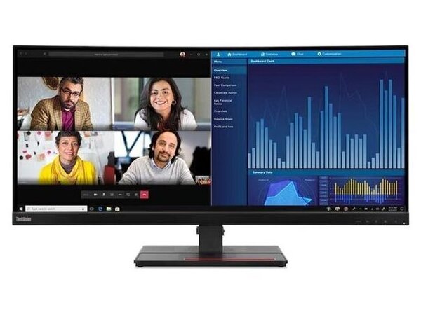 LENOVO Monitor Thinkvision P34w-20 34.14&apos;&apos; IPS WQHD, HDMi, Display Port,Ethernet,Height Adjust,3YearsW (63F2RAT3EU)
