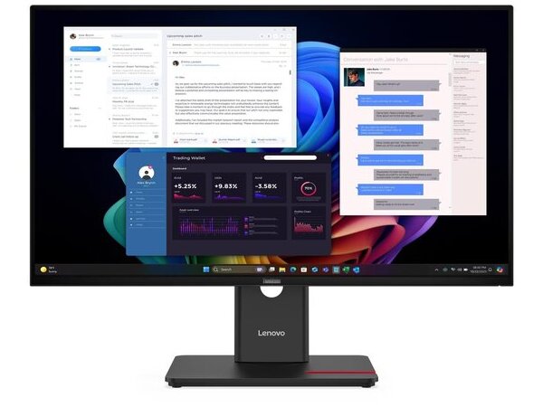 LENOVO Monitor ThinkVision T27UD-40 27&apos;&apos; 4K IPS, HDMi, Display Port, USB-C, Ethernet,Height adjustable, 3YearsW (64AFGAT2EU)