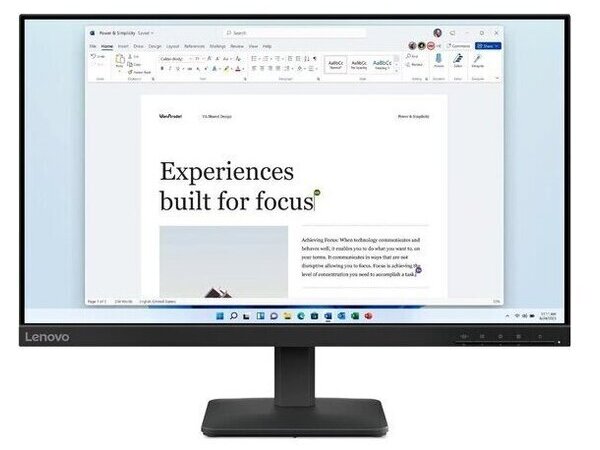 LENOVO Monitor L24-4e 23,8&apos;&apos; FHD IPS,HDMi, VGA, 3YearsW (68C2KAC1EU)